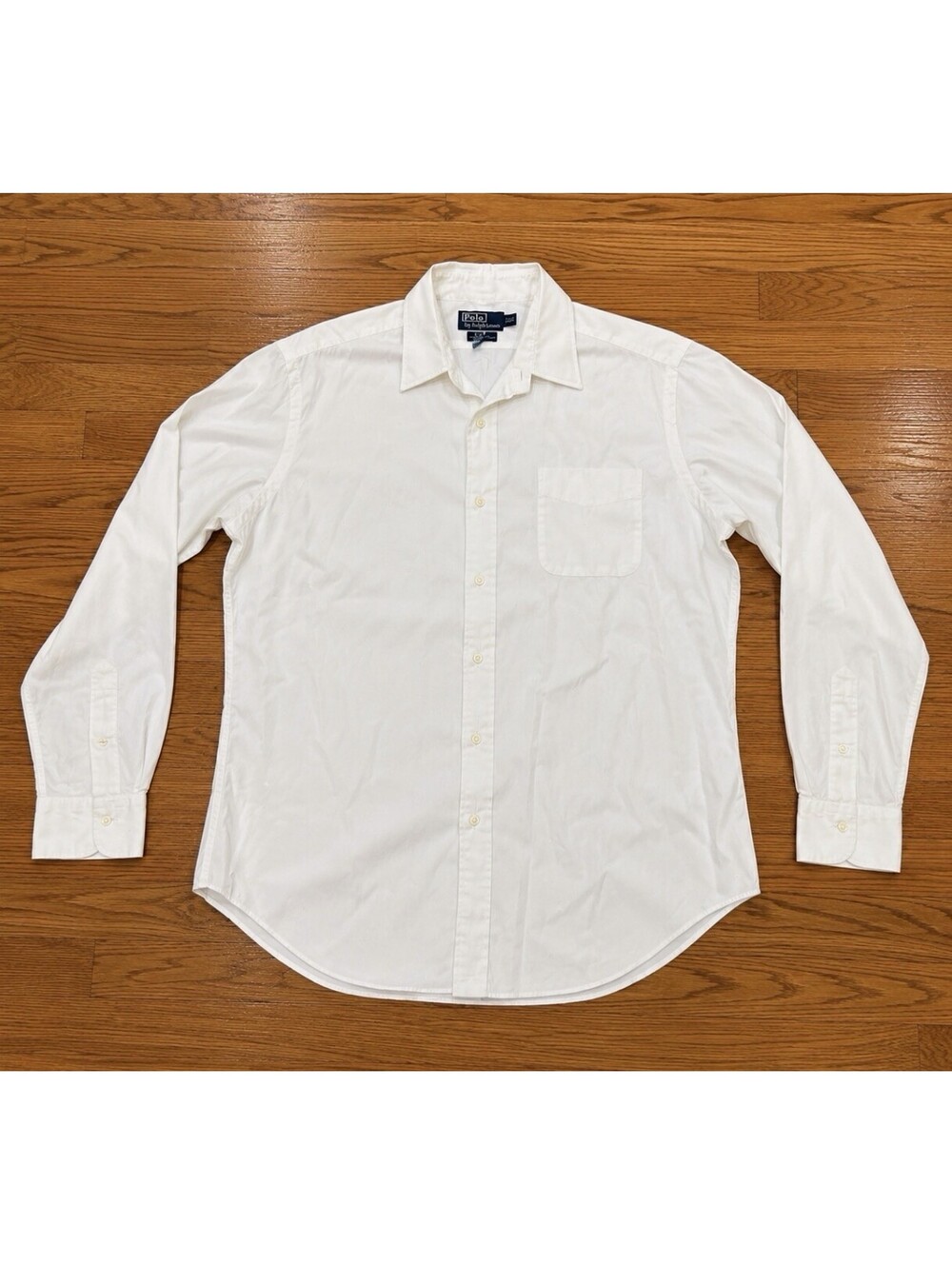 Polo Ralph Lauren White Oxford Dress Shirt Men’s 15.5 33 Long Sleeve Cotton
